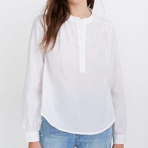 Madewell shirred popover top